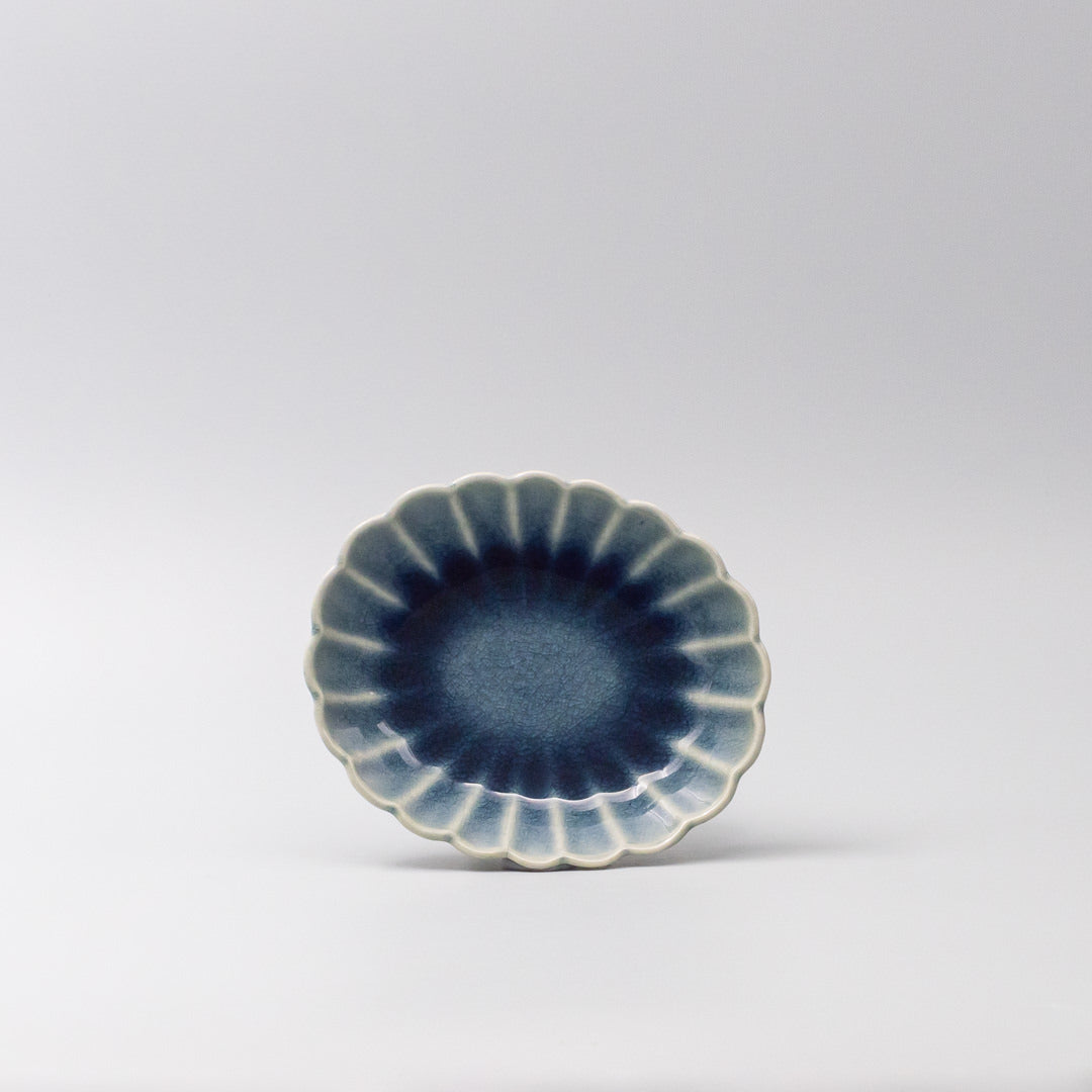 Bowl Oval 16cm Amane Sapphire Glaze
