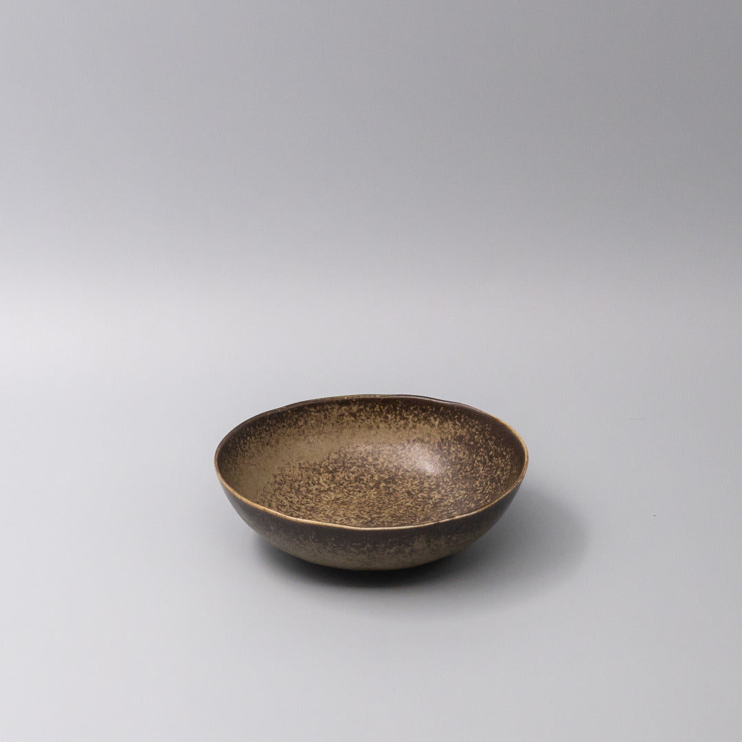 Bowl Oval 16.5cm Light Mocha Glaze