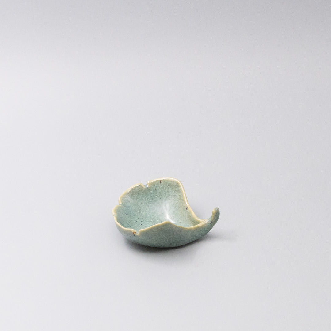 Gingko Leaf Sauce Dish 30ml Mint green