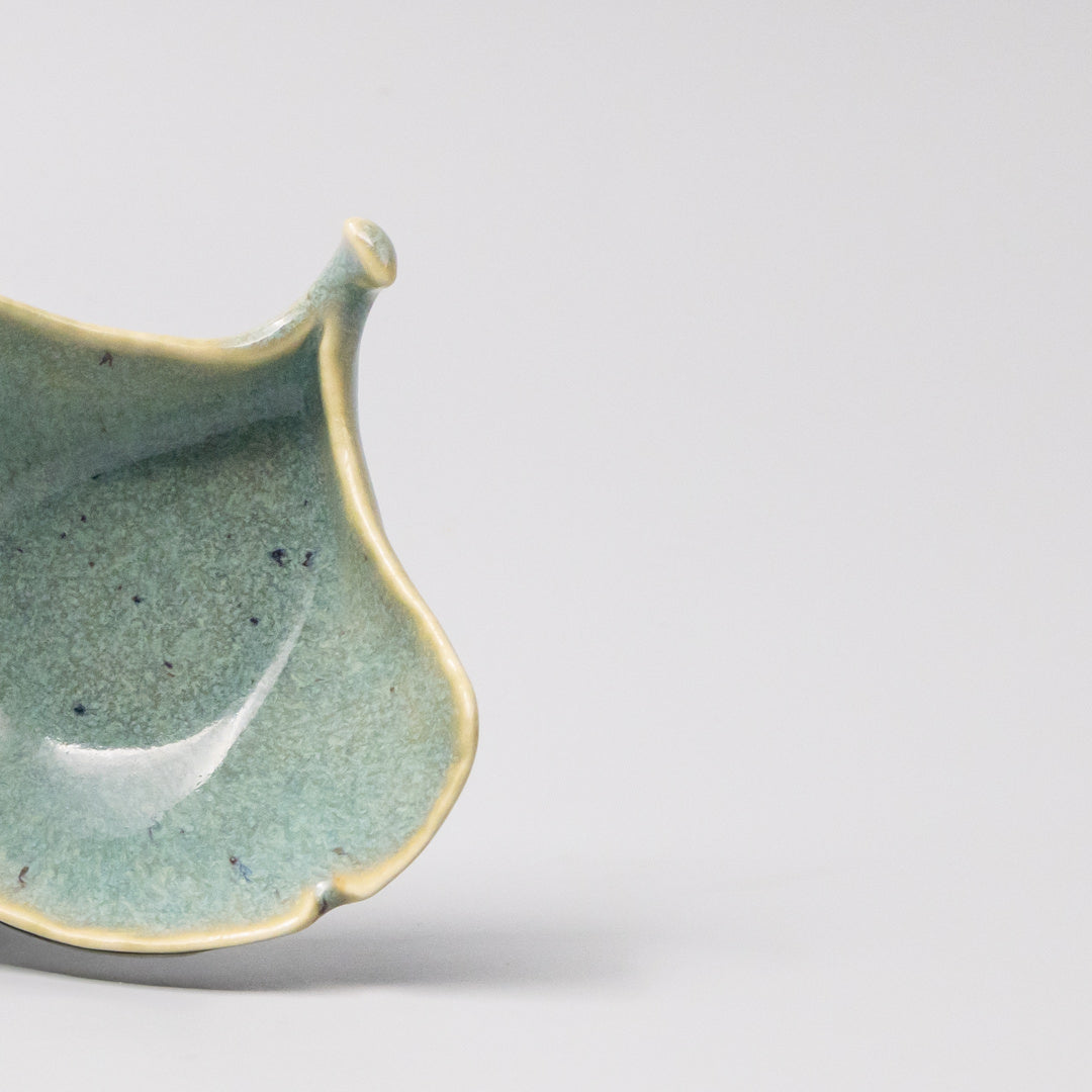 Gingko Leaf Sauce Dish 30ml Mint green