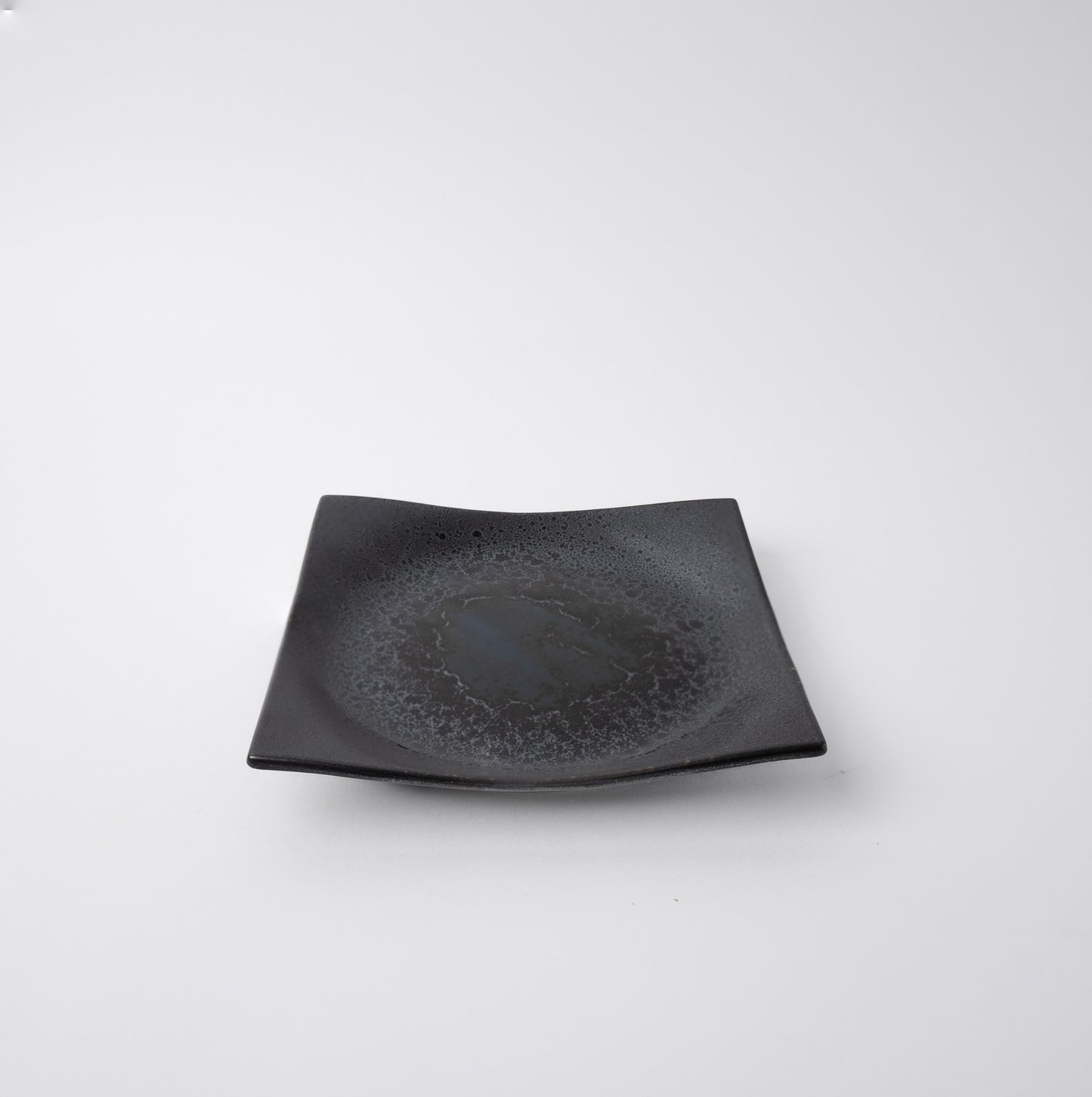 Black Pearl Glaze Square Plate 16cm