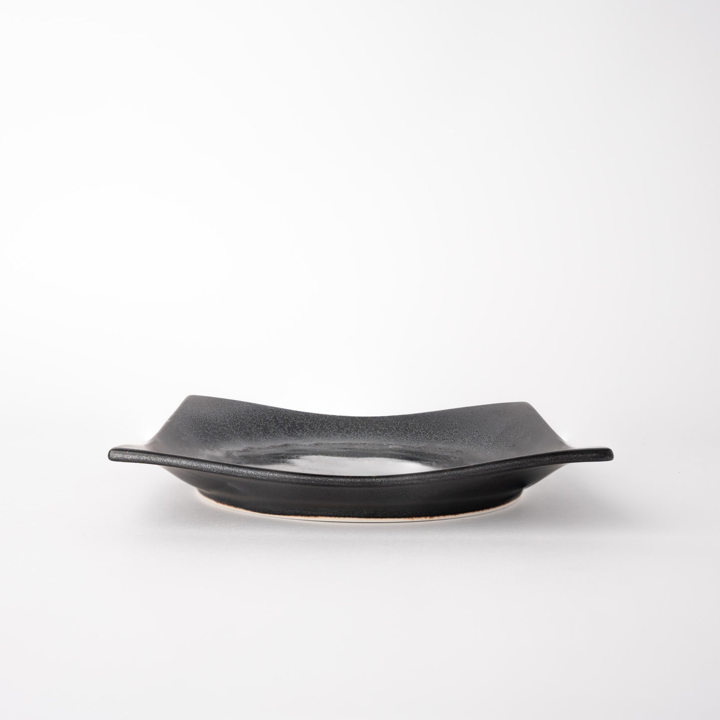 Black Pearl Glaze Square Plate 16cm