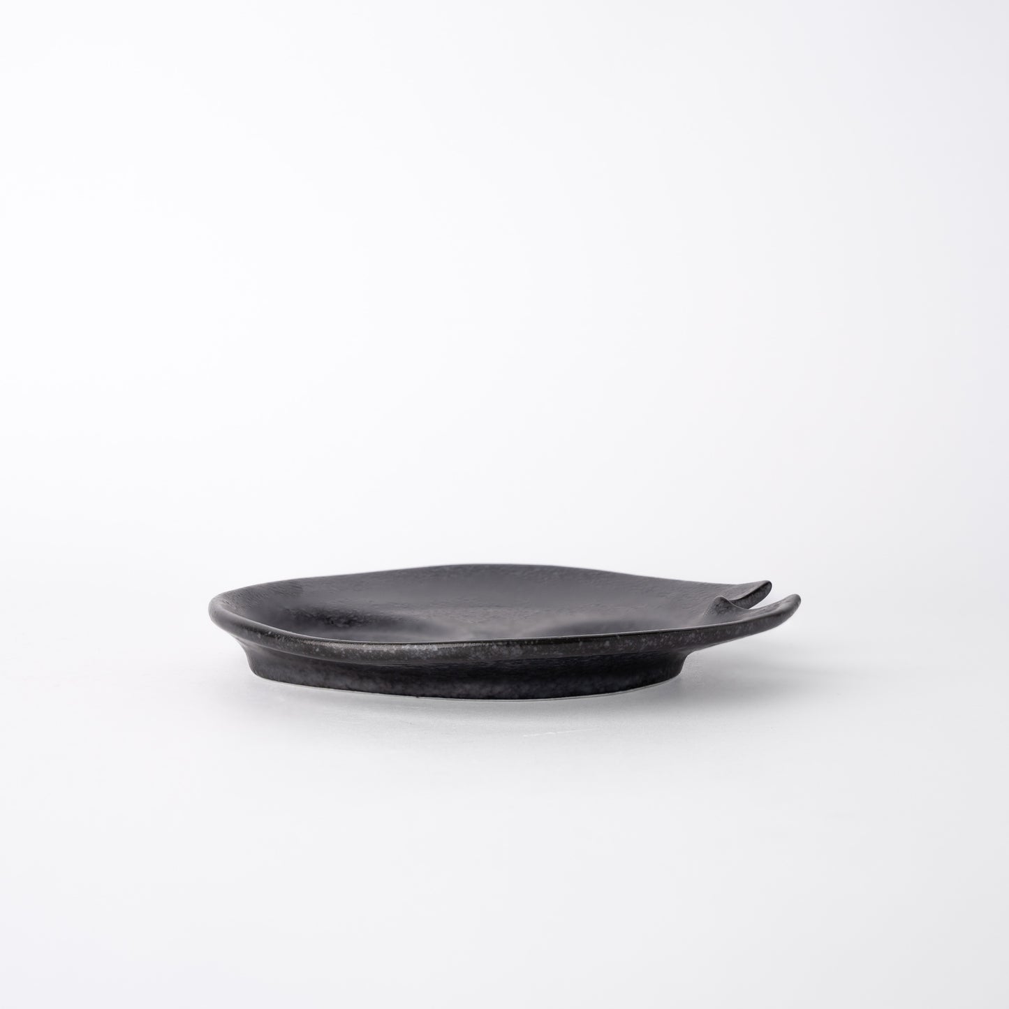 Plate Dimpled Round 15cm Craft Black