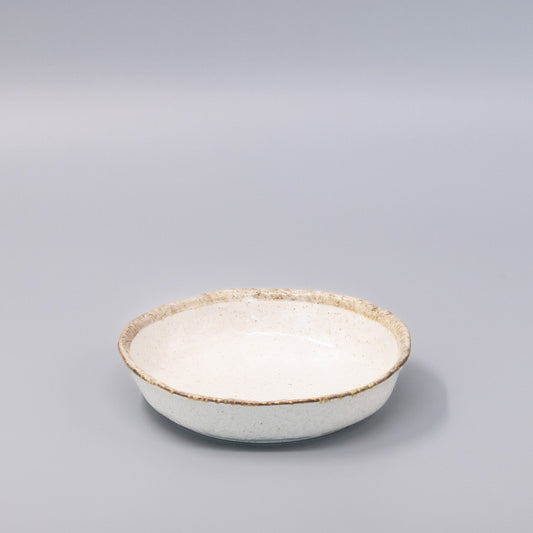 Plate High Rim 19.2cm Flax Glaze
