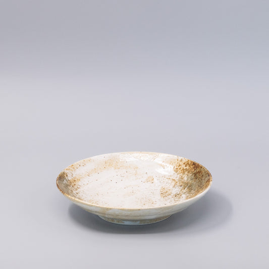 Pasta Bowl Flat Base 22.5cm Snow Bamboo Glaze