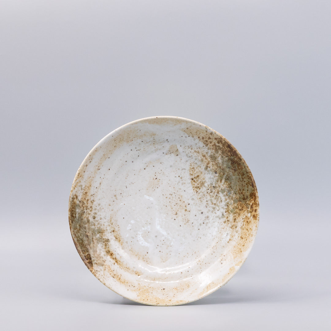 Pasta Bowl Flat Base 22.5cm Snow Bamboo Glaze