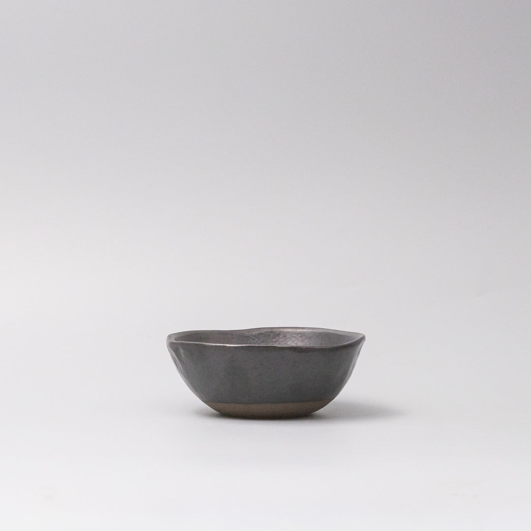 Lopsided Bowl 11.5cm Black Glaze
