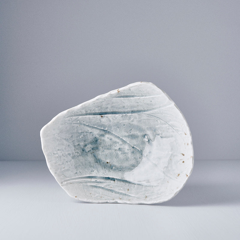 Bowl Rock 22cm Grey Glass