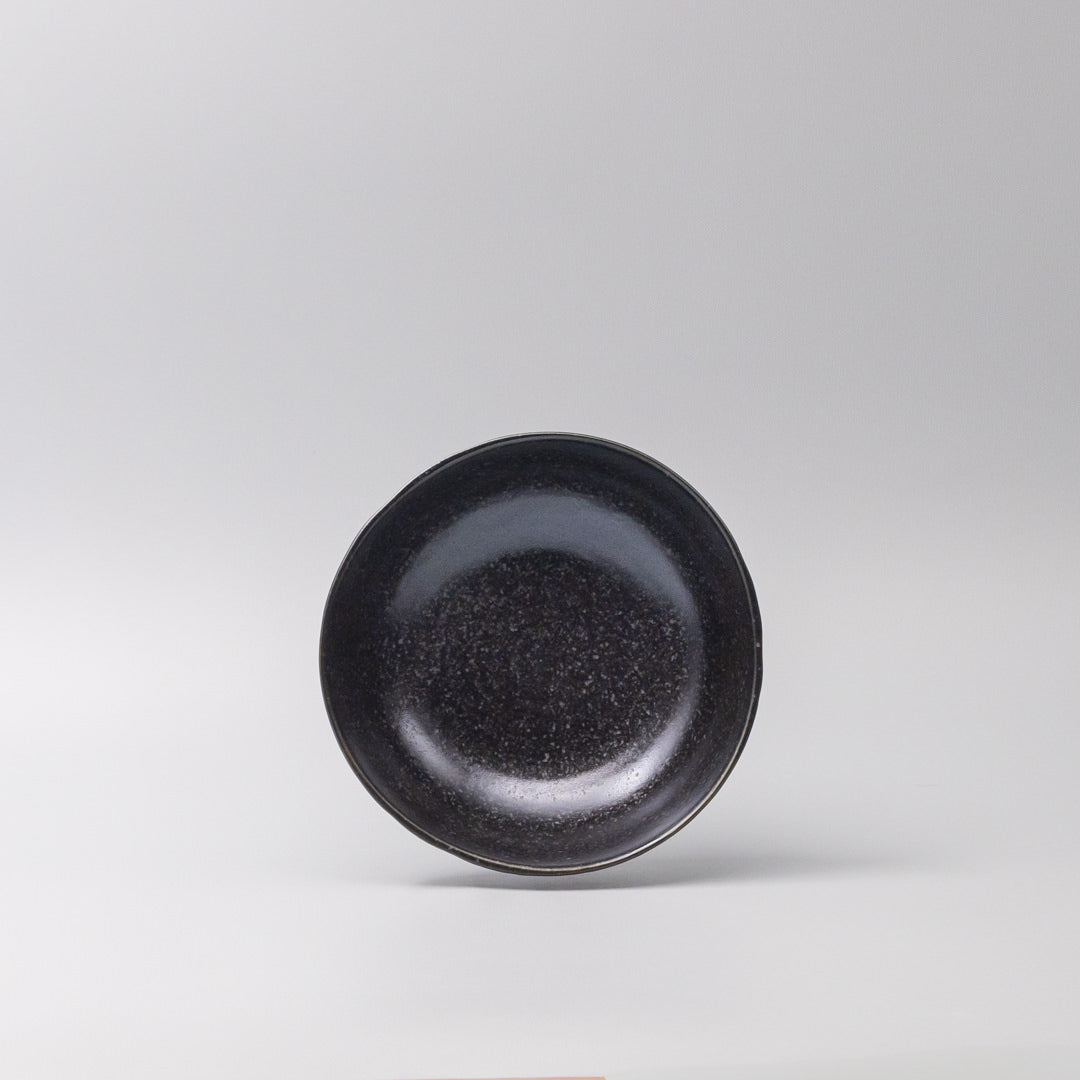 Bowl Organic Shape 16.5cm Kanso Matte Black Glaze
