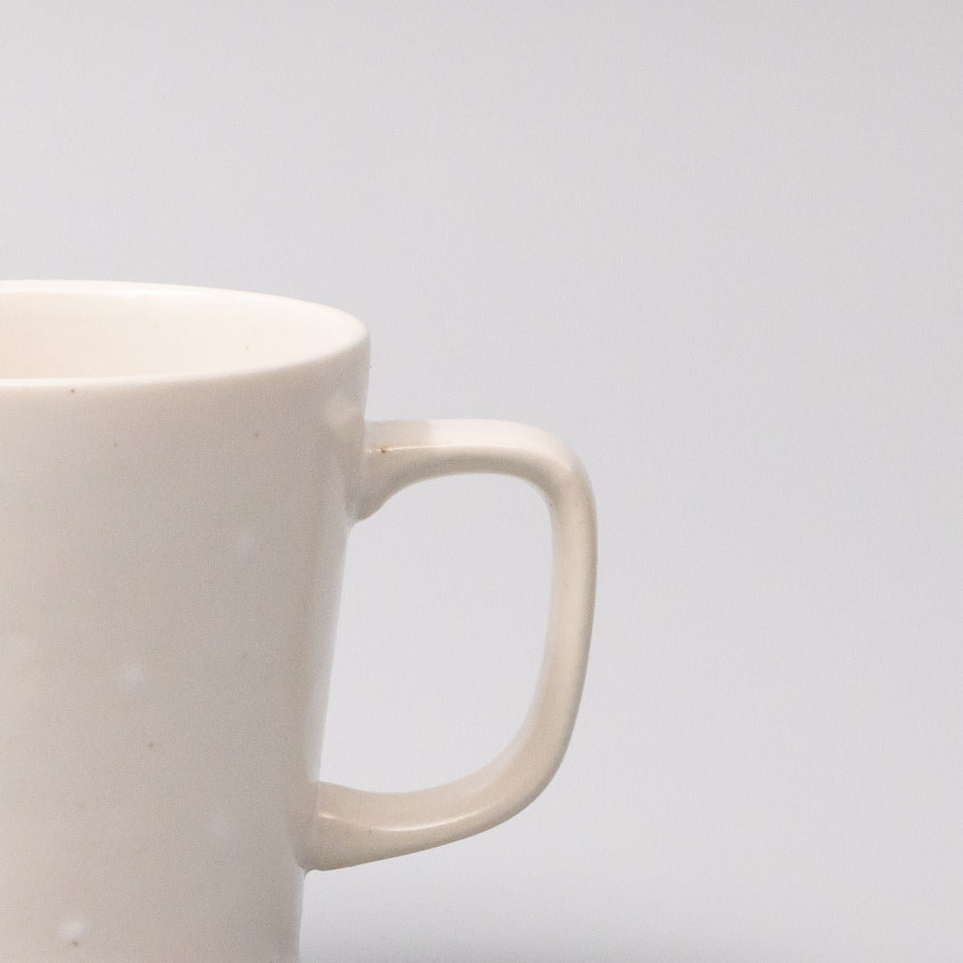 Mug 8.5cm White Dot Glaze