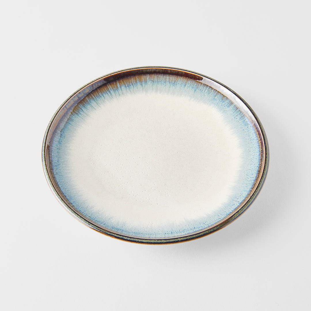 Side Plate 19.5cm Aurora Glaze - Made In Japan | Japanese Tableware