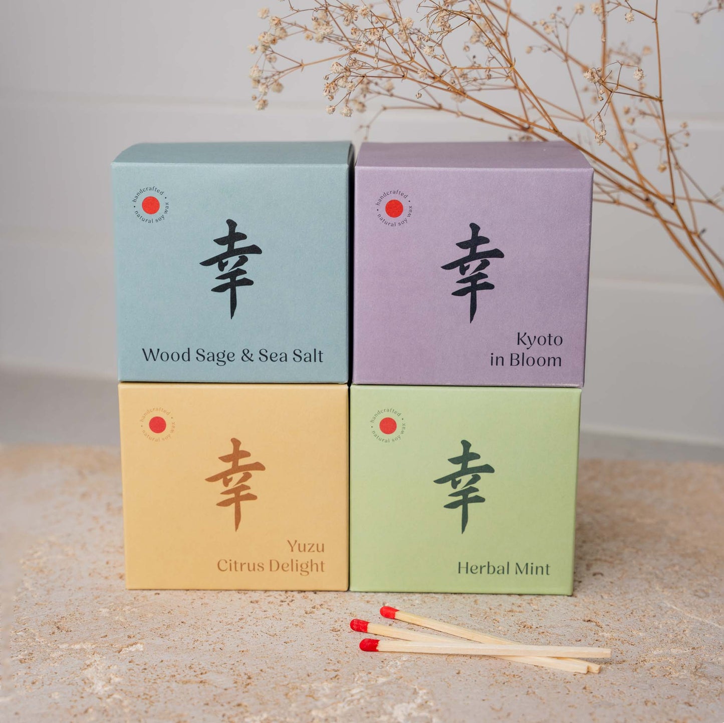 Candle Wood Sage Sea Salt Blue Ceramic