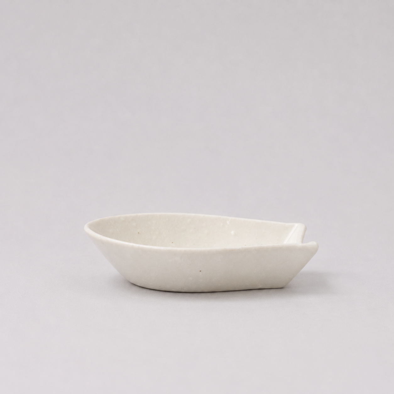Spoon Rest Kanso Small Soft White Glaze