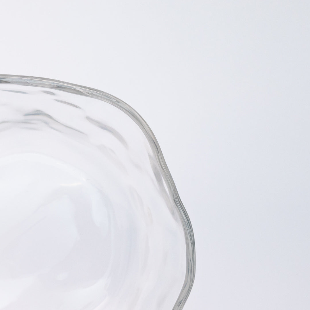 Glass Bowl Fluted 17cm