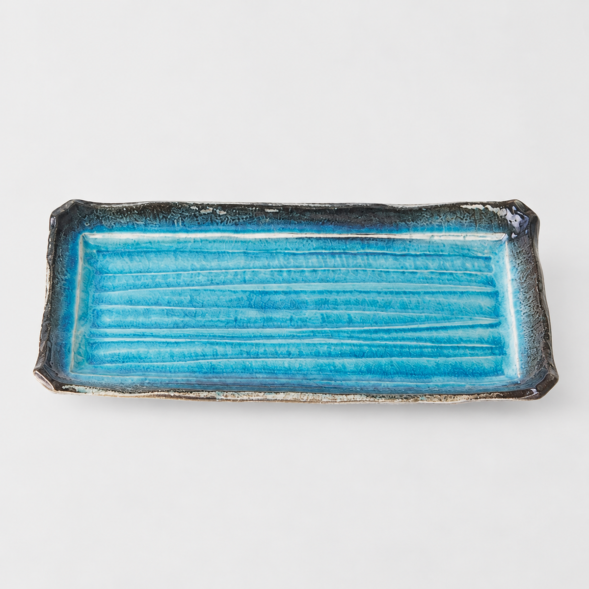Serving Platter 42cm Sky Blue Glaze