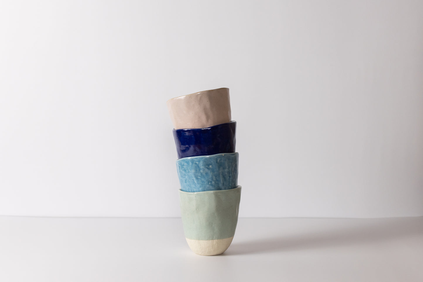 loppy japanese ceramic mug lopsided design assorted glaze colours tea coffee mugs