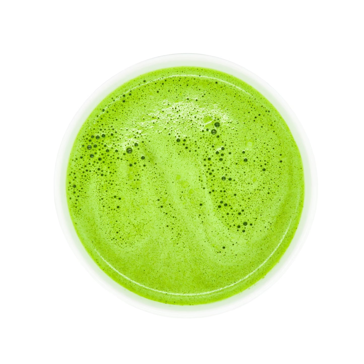 Close-up of freshly prepared Teafy Organic Japanese Matcha