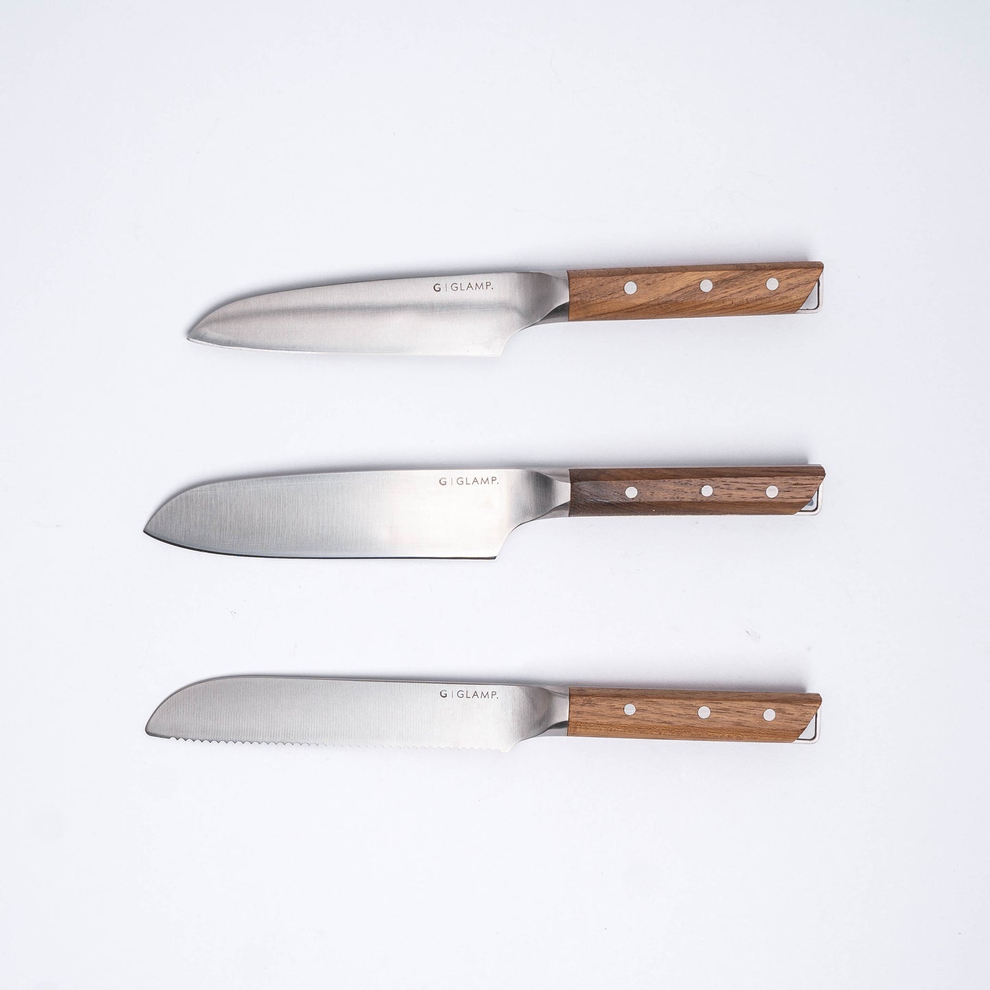 Knife Gift Set Santoku Bread & Paring Glamp