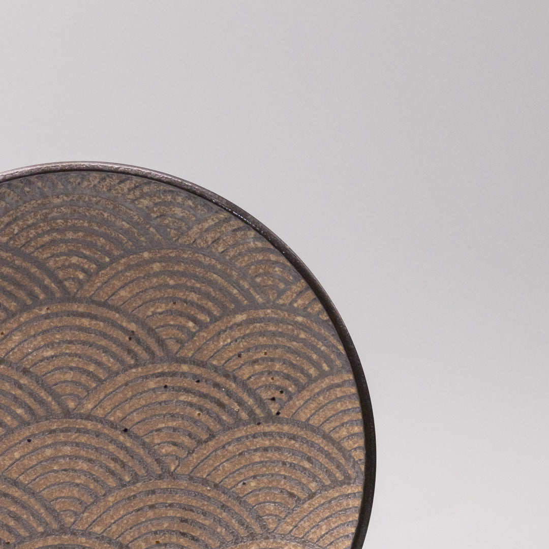 Plate 23cm Earth Wave Glaze
