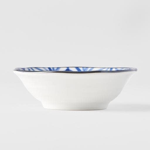 Sauce Dish 11cm Indigo Ikat Starburst Design