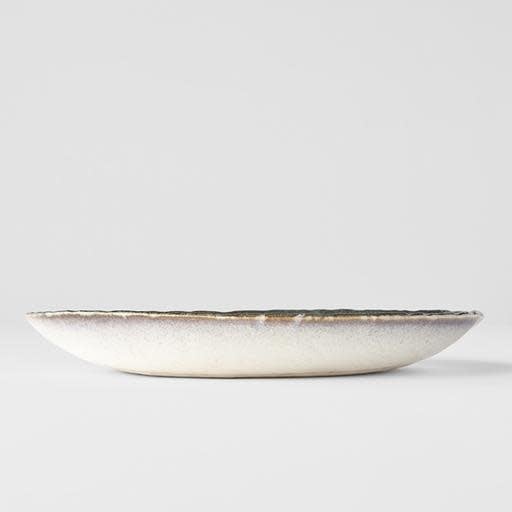 Plate Oval 24x20cm Sky Blue Glaze - Made In Japan | Japanese Tableware