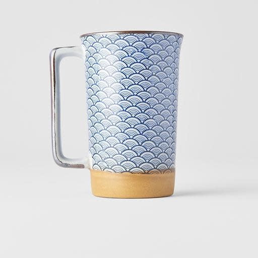 Mug with handel 400ml Wave Design