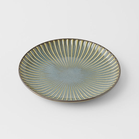 Tapas Plate 16cm  Green Sendan Glaze