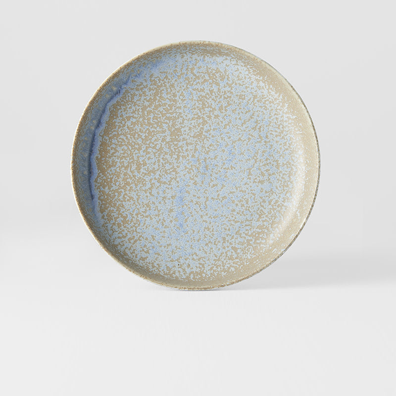 Plate High Rim 20cm Blue Fade Glaze