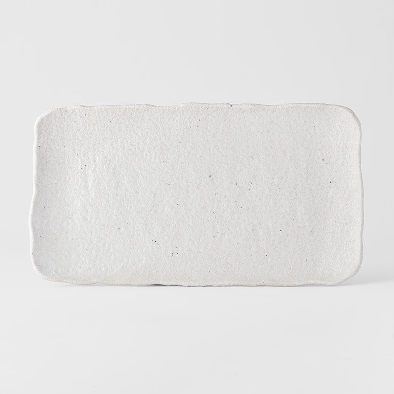 Rectangular Platter 35 cm Shell Glaze