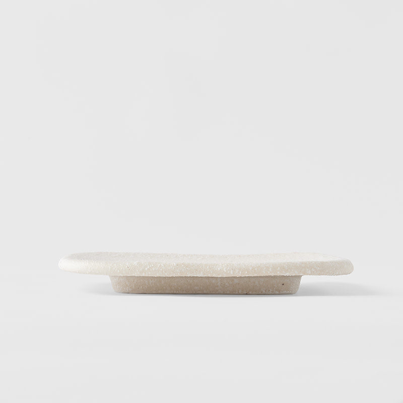 Square Slab Plate 19 cm / Shell Glaze