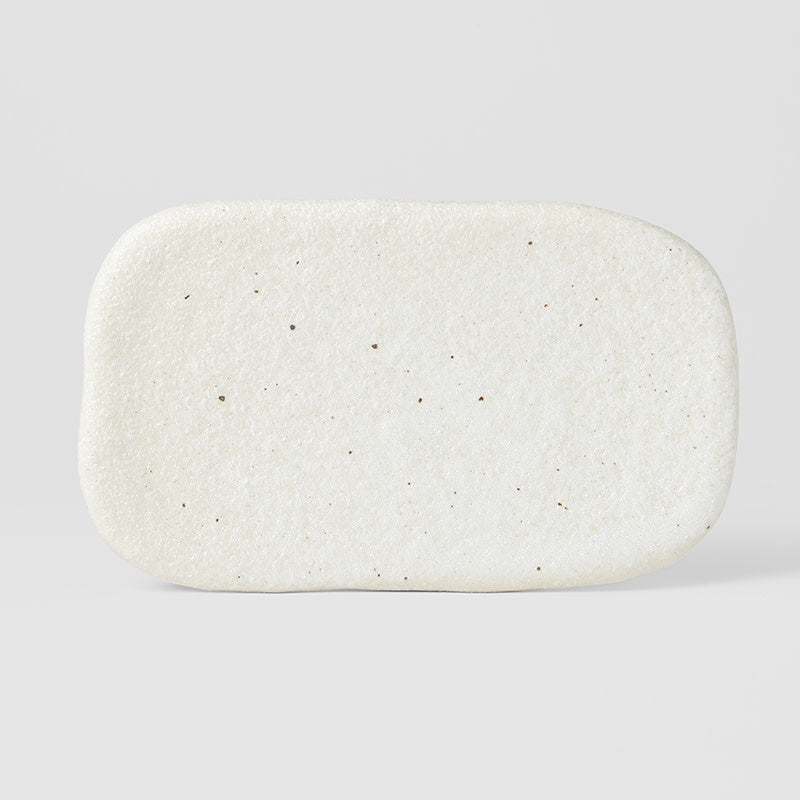 Shell White Rectangular Plate 22 x 13cm