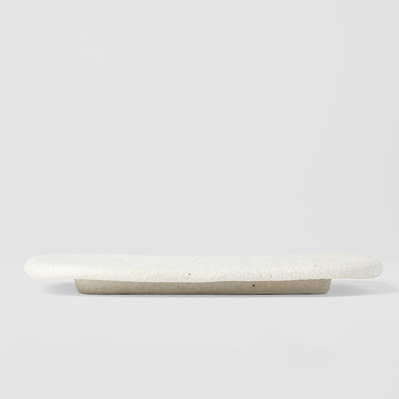 Shell White Rectangular Plate 22 x 13cm