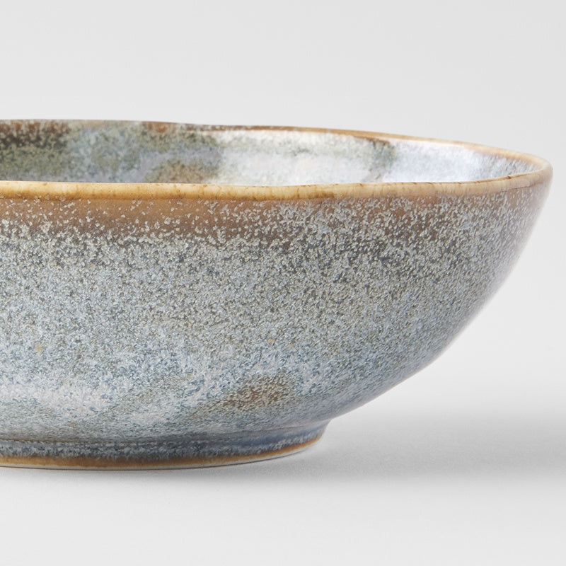 Bowl Oval 14cm Steel Grey Glaze