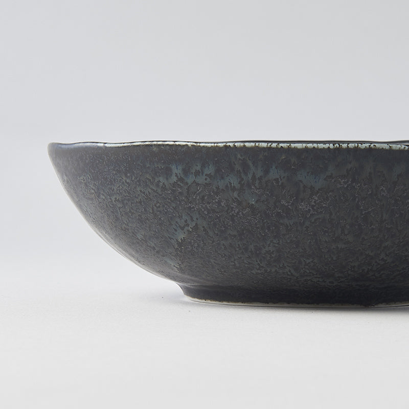 Bowl Oval 16.5cm BB Black Glaze