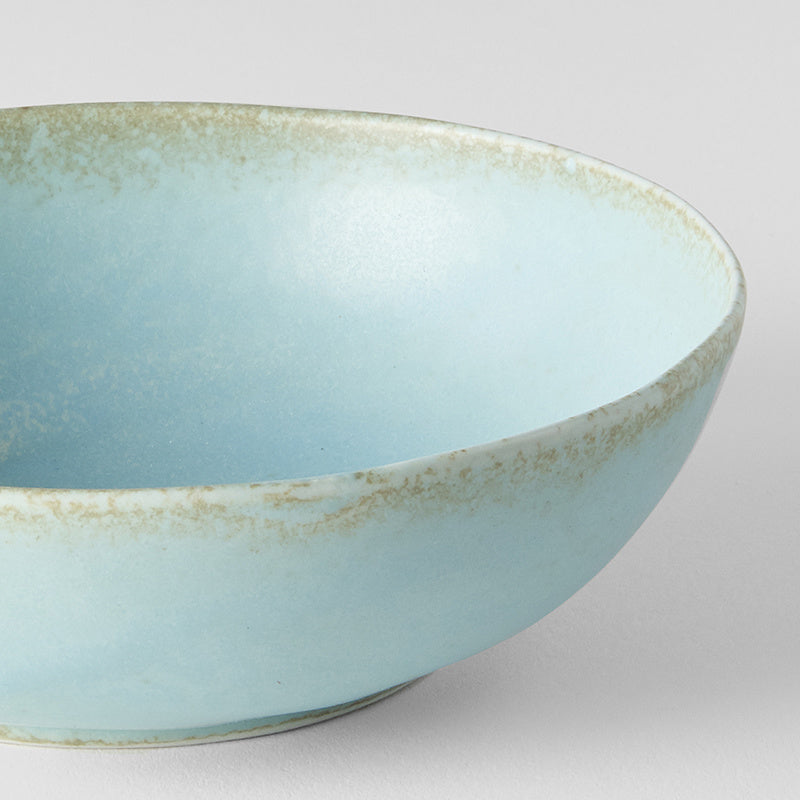Bowl Oval 14cm Soda Blue Glaze