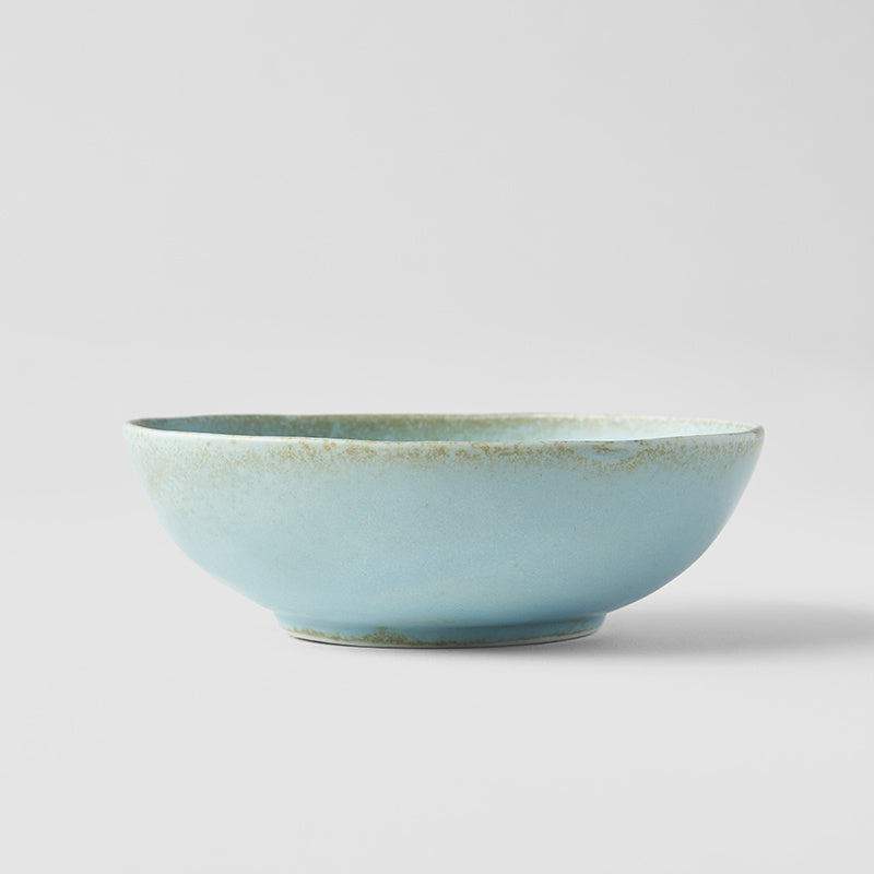 Bowl Oval 14cm Soda Blue Glaze