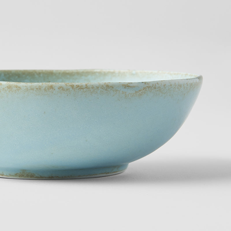 Bowl Oval 14cm Soda Blue Glaze
