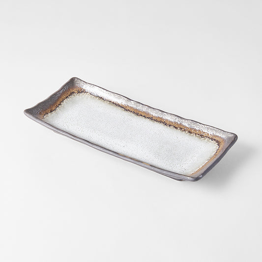 Plate Rectangular 29cm Akane Grey