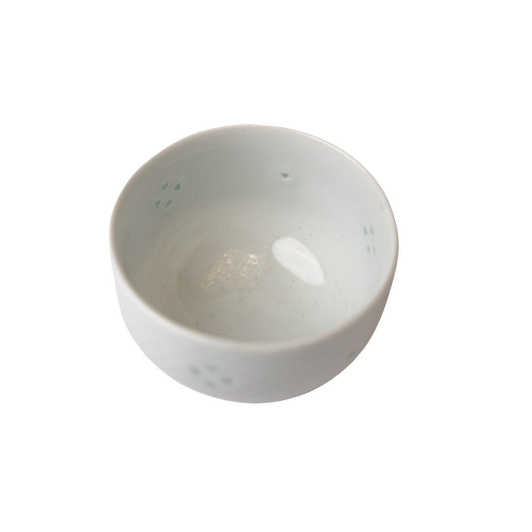 Tea Cup 18.5cm Fine White Crosshatch