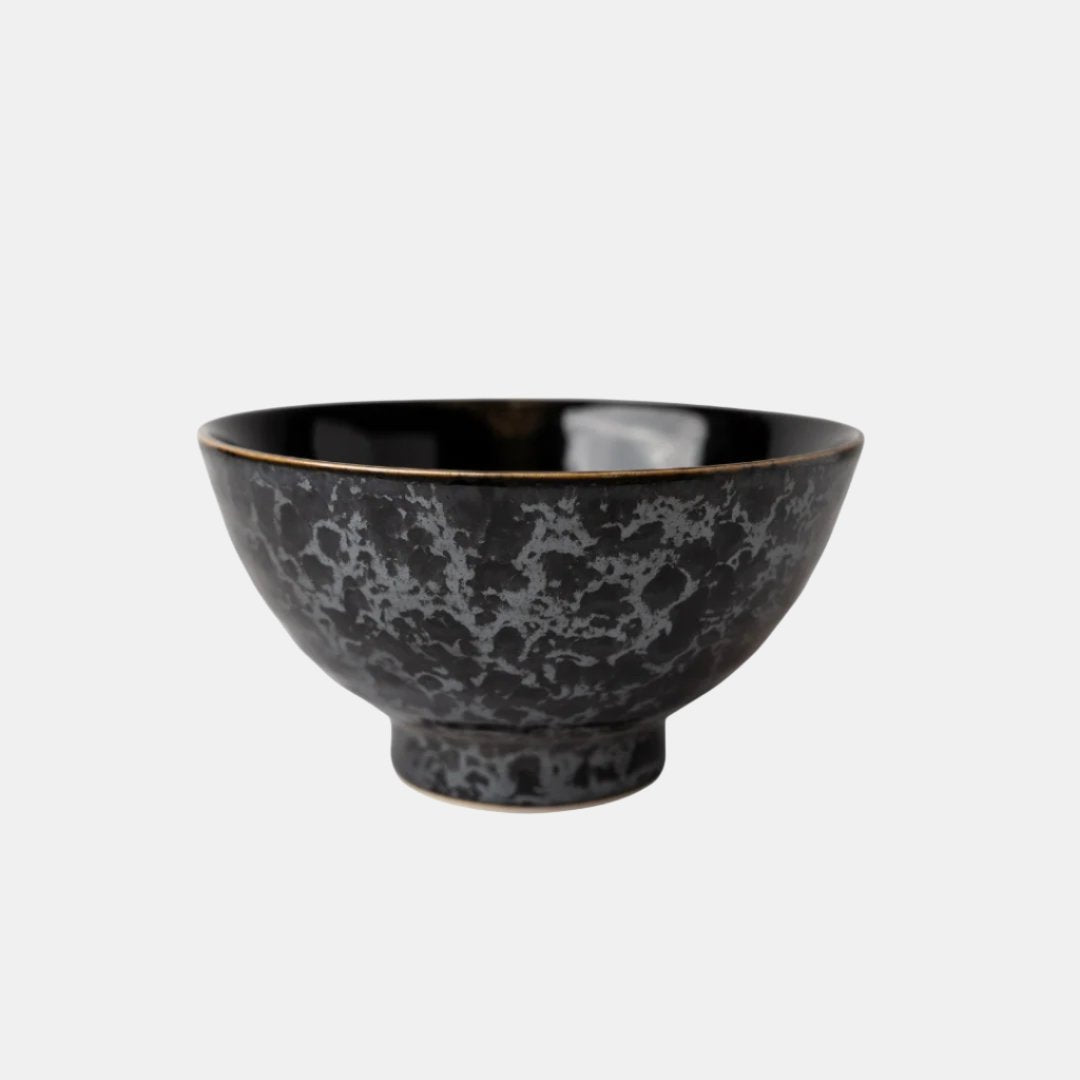 (B GRADE) Bowl Large 18cm Black Meteor Glaze