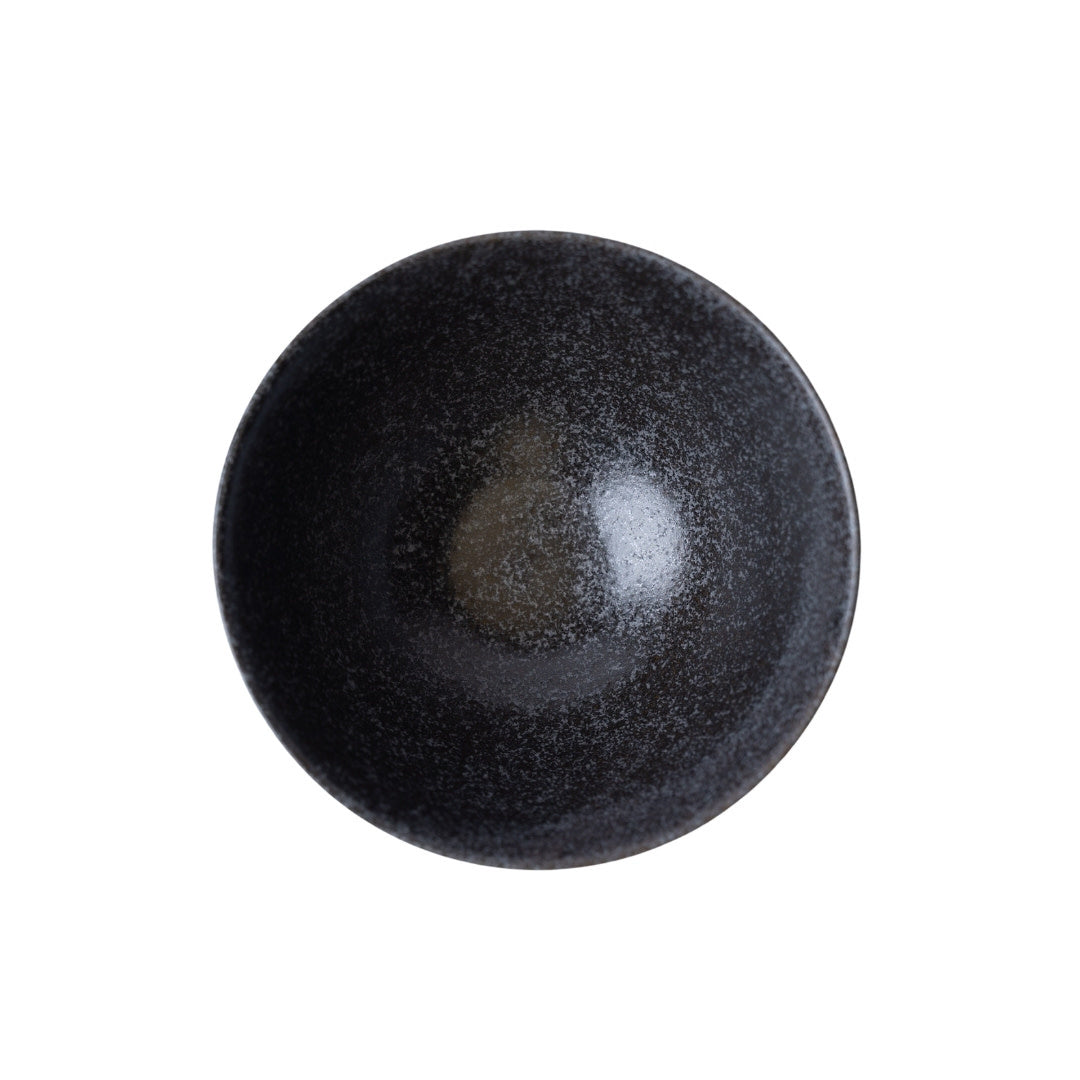 (B GRADE) Bowl Large 18cm Charcoal Brush Stroke Glaze