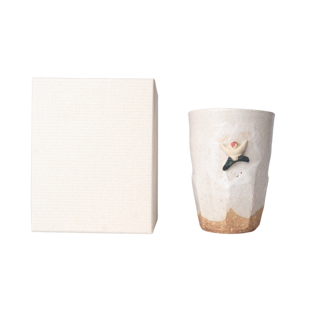 Gift Mug 285ml Tall Winter Rock Climber Design