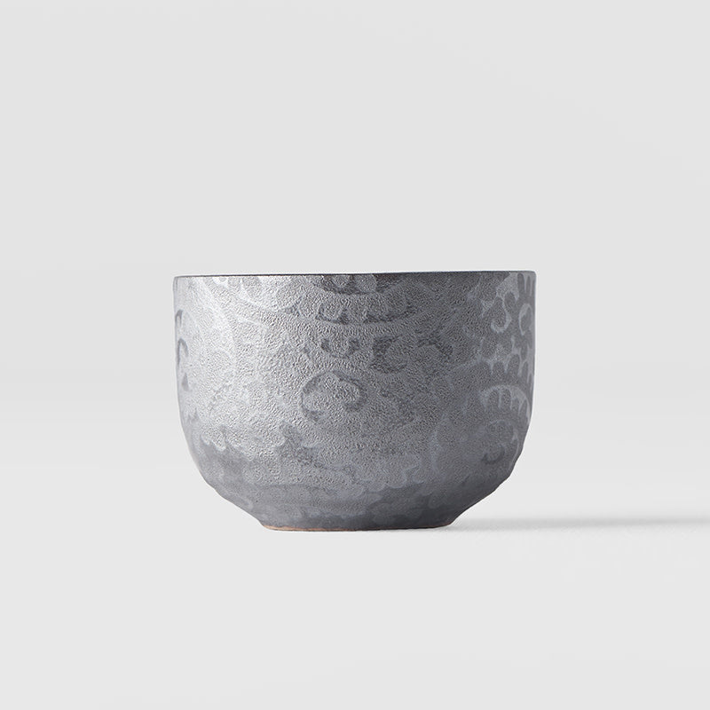 Sake Cup 35ml Black Scroll Glaze - Made In Japan | Japanese Tableware