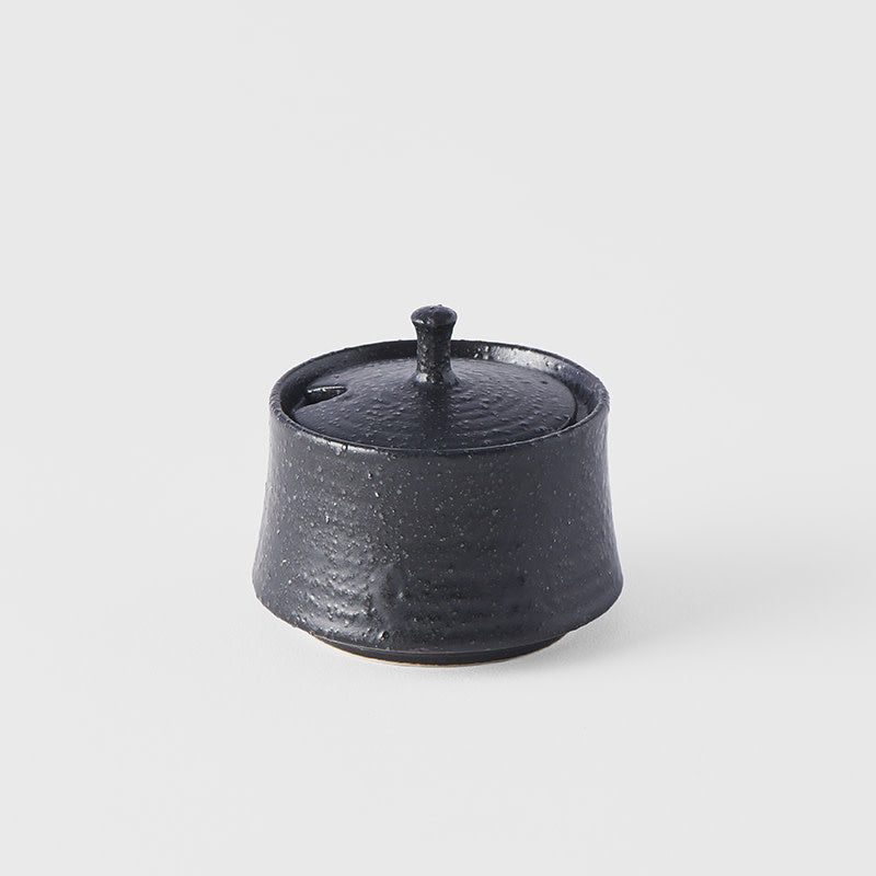 Sugar Pot 6cm Matte Black Glaze