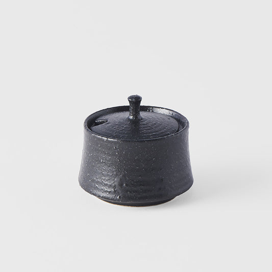 Sugar Pot 6cm Matte Black Glaze