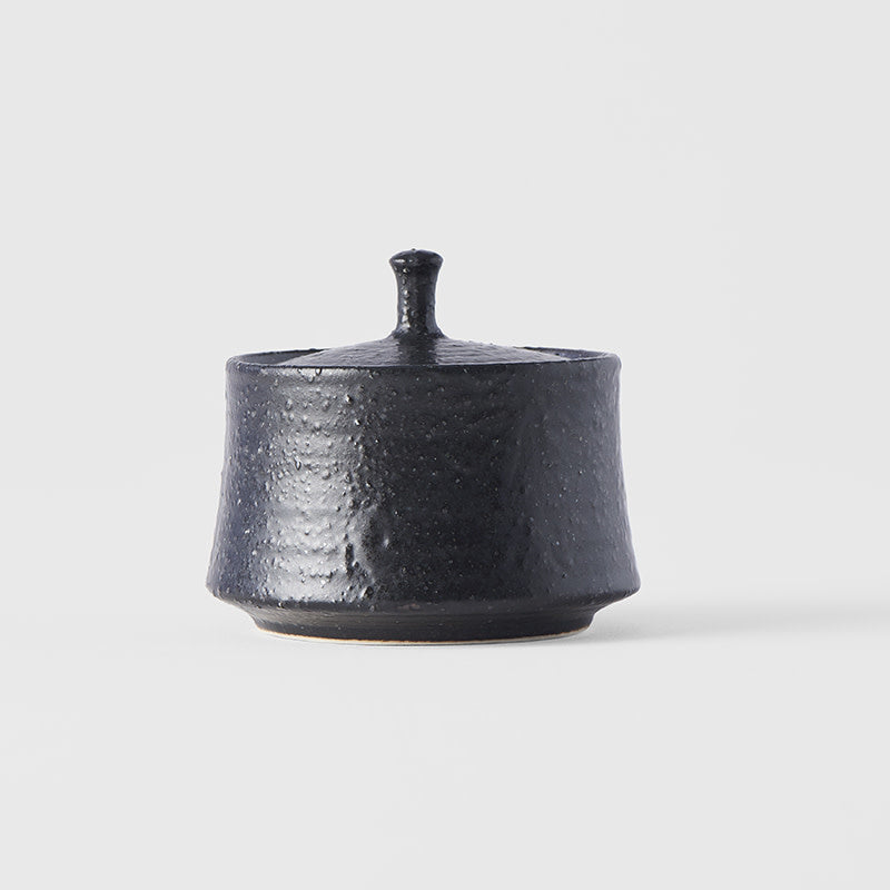 Sugar Pot 6cm Matte Black Glaze