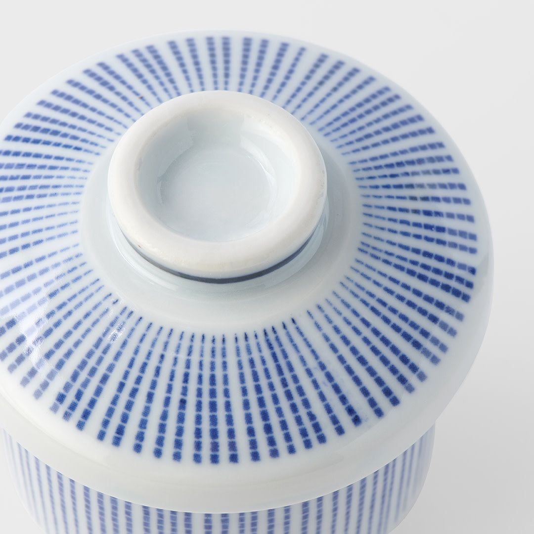 Cup Chawan Mushi 150ml Blue Stripe Design