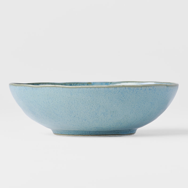 Bowl Oval 16.5cm Peacock Glaze
