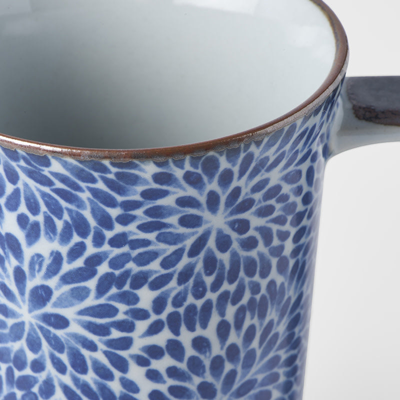 Mug with handle 400ml Chrysanthemum Design
