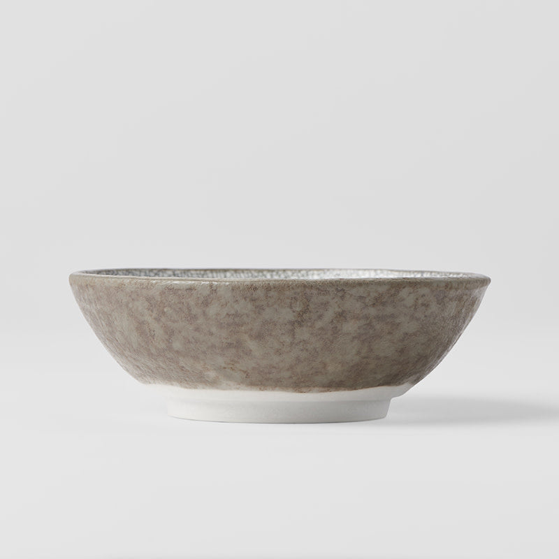 Bowl 13cm Crazed Grey Glaze